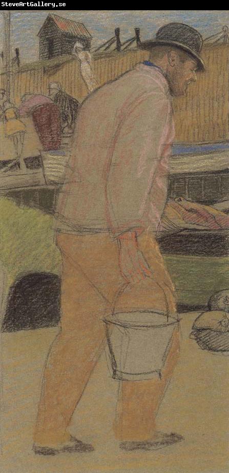 Joseph E.Southall Fisherman with Bucket,Southwold